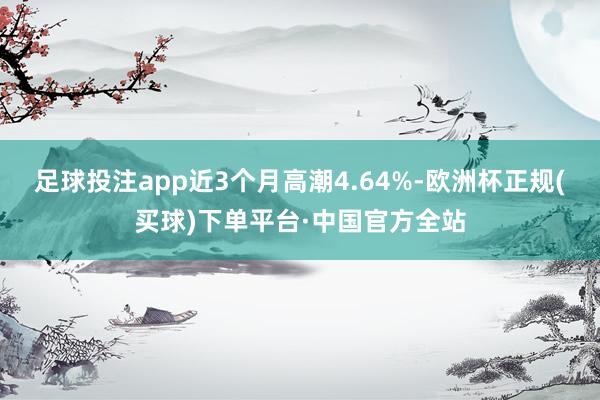 足球投注app近3个月高潮4.64%-欧洲杯正规(买球)下单平台·中国官方全站