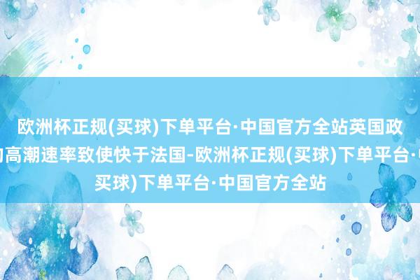 欧洲杯正规(买球)下单平台·中国官方全站英国政府假贷成本的高潮速率致使快于法国-欧洲杯正规(买球)下单平台·中国官方全站